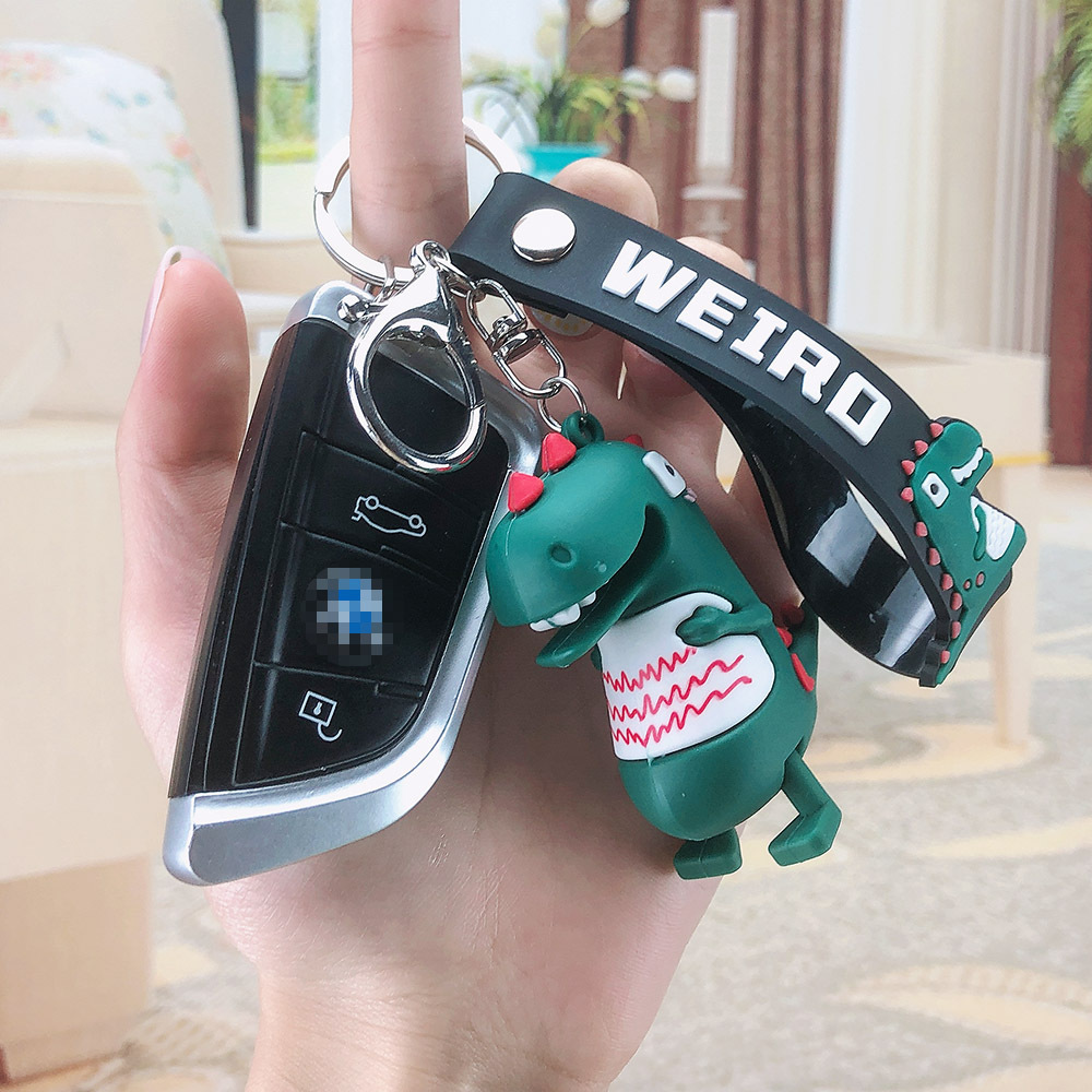 Cartoon Dinosaur Doll Keychain Men&#039;s and Women&#039;s Car Key Pendant Chain ThreeDimensional New Year Pendant Small Gift