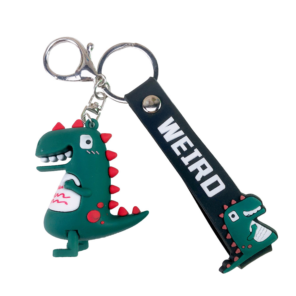 Cartoon Dinosaur Doll Keychain Men&#039;s and Women&#039;s Car Key Pendant Chain ThreeDimensional New Year Pendant Small Gift