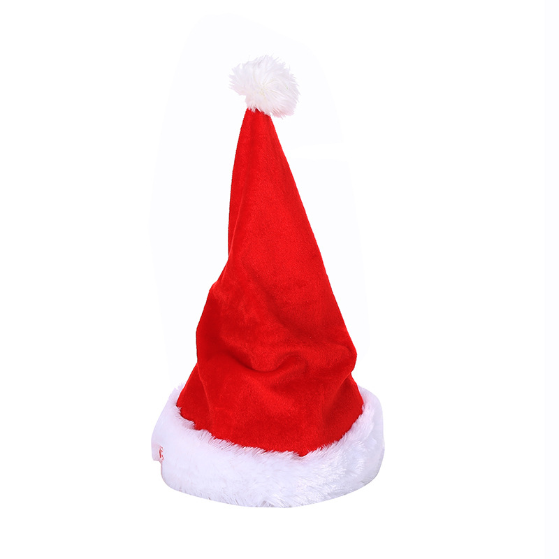Amazon Christmas Series Christmas Hat Singing Funny Hat Toy Electric Plush Toy