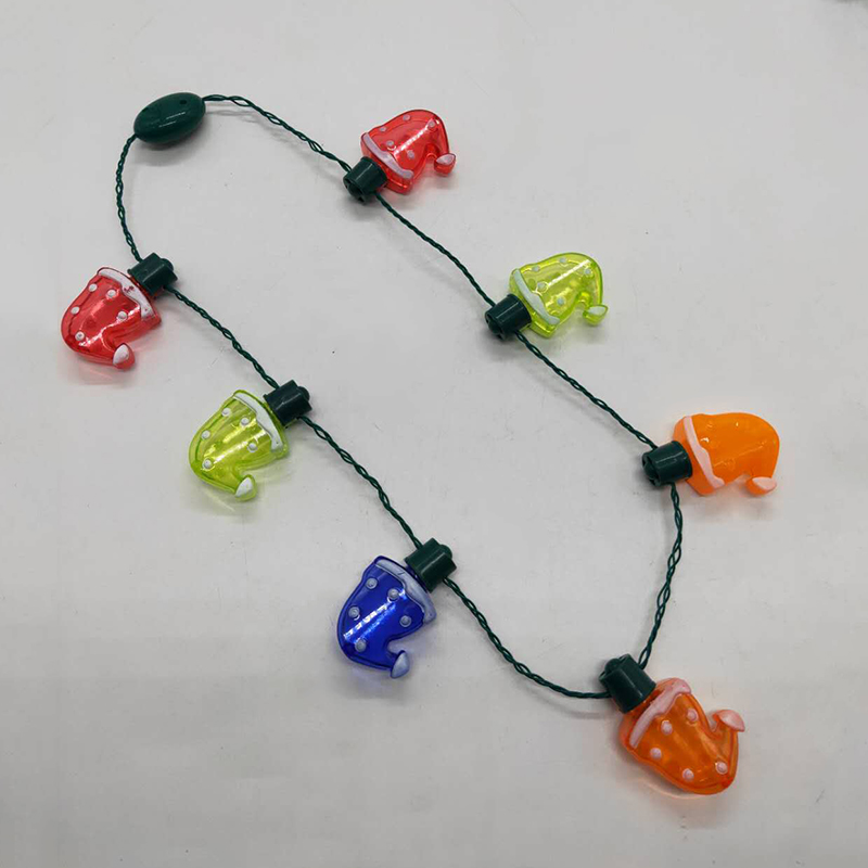 ZD Luminous Necklace Led Halloween Christmas Products Foreign Trade Popular Style Manufacturers Luminous Necklace Christmas Hat ZD Luminous Necklace Led Halloween Christmas Products Foreign Trade Popular Style Manufacturers Luminous Necklace Christmas Hat