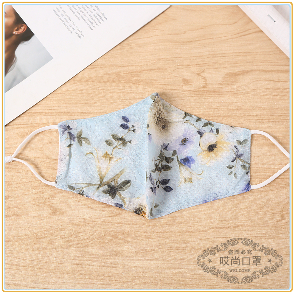 Women's Printed Cloth Mask Leopard Print Butterfly Cotton Mask Fashion Protective Mask Breathable Comfortable Washable Wholesale