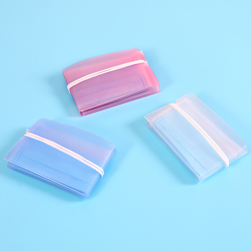 The mask holder has 10 foldable storage containers. The color holder is compact, portable, and as