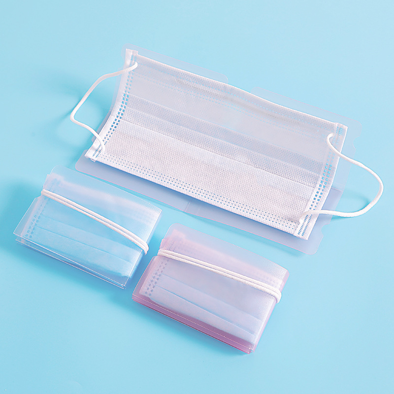 The mask holder has 10 foldable storage containers. The color holder is compact, portable, and as