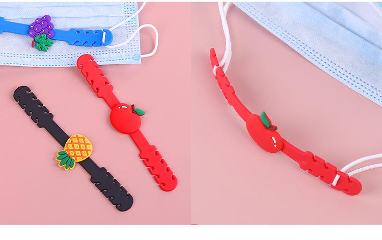 New creative PVC Cartoon Children's Mask Adjustment Hook Mask rope ear Hanging Adjustment belt