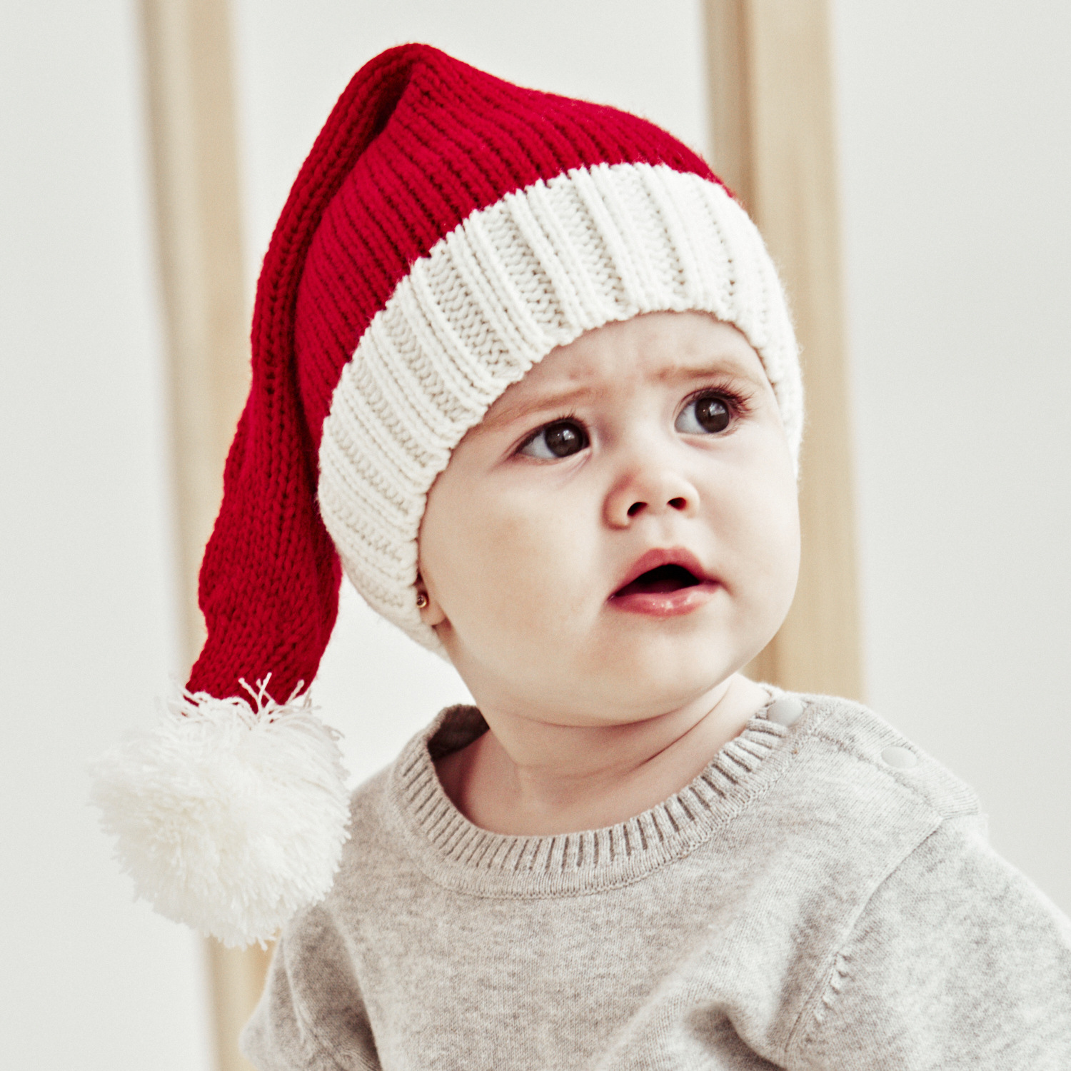 European and American Autumn and Winter New Parent-Child Hat Wool Christmas Hat Single Ball Acrylic Baby Mother Warm Knitted Hat European and American Autumn and Winter New Parent-Child Hat Wool Christmas Hat Single Ball Acrylic Baby Mother Warm Knitted Hat