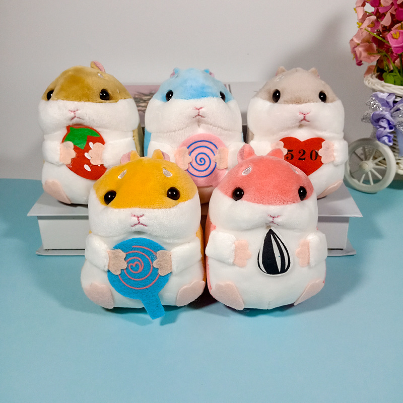 Cute Little Hamster Doll Plush Toys Doll Mini Fat Mouse Little Mouse Pendant Keychain Girl Small Gift Cute Little Hamster Doll Plush Toys Doll Mini Fat Mouse Little Mouse Pendant Keychain Girl Small Gift