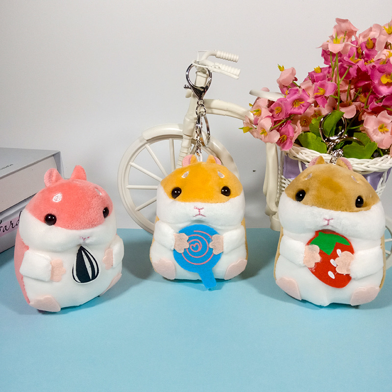 Cute Little Hamster Doll Plush Toys Doll Mini Fat Mouse Little Mouse Pendant Keychain Girl Small Gift Cute Little Hamster Doll Plush Toys Doll Mini Fat Mouse Little Mouse Pendant Keychain Girl Small Gift