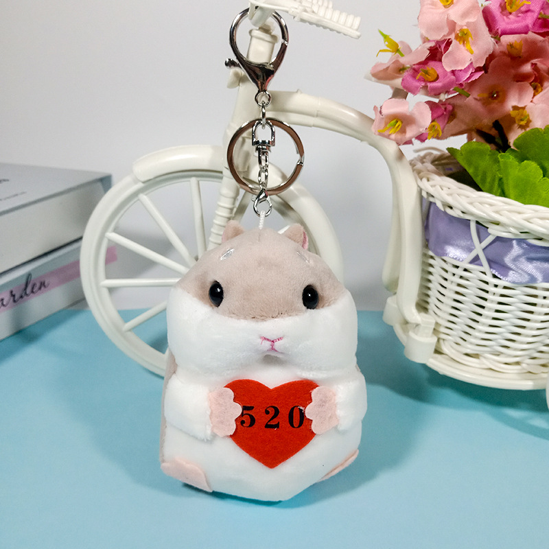 Cute Little Hamster Doll Plush Toys Doll Mini Fat Mouse Little Mouse Pendant Keychain Girl Small Gift Cute Little Hamster Doll Plush Toys Doll Mini Fat Mouse Little Mouse Pendant Keychain Girl Small Gift