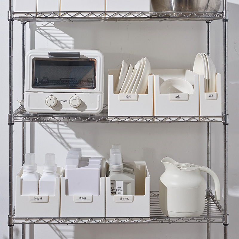 Kitchen multi-functional Storage box Cabinet Drawer space Storage box Desktop cosmetic Mask Storage finishing plastic