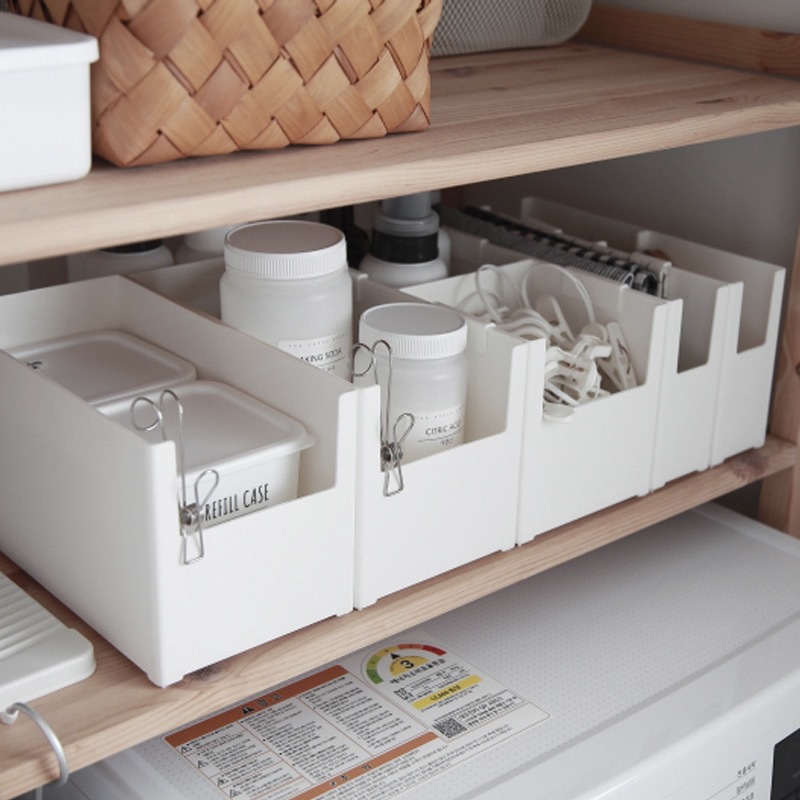 Kitchen multi-functional Storage box Cabinet Drawer space Storage box Desktop cosmetic Mask Storage finishing plastic