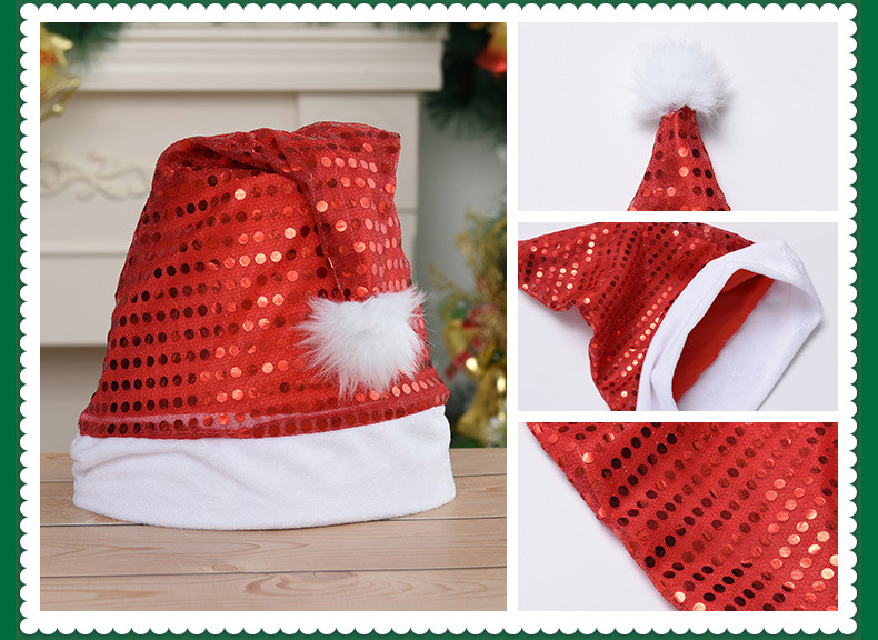 2021 New Christmas Hat Cross-Border Amazon Christmas Decorations Hat Children's Christmas Gift Factory Wholesale