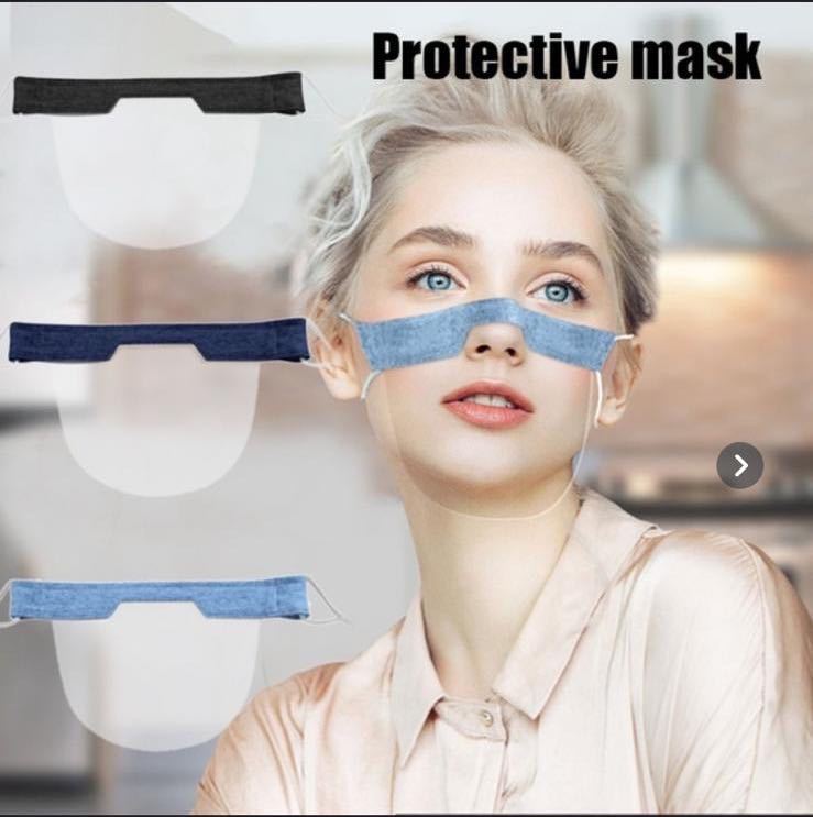 PVE Protective Mask for Deaf and Dumb Lip Language Pure Cotton Visual Anti-Transparent Dust Nose Bridge Mask Face Mask