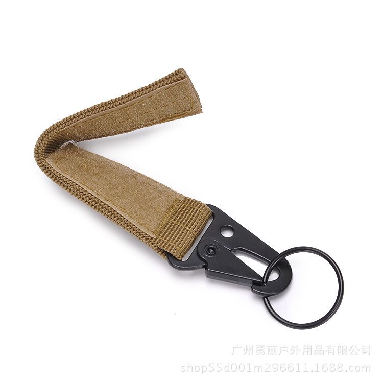 Outdoor Tactics Nylon Ribbon Hanging Buckle Multi-Functional Climbing Button Carabiner Olecranon Hooks Multi-Purpose Belt Keychain Manufacturer