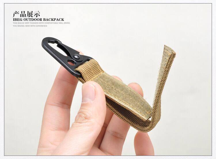 Outdoor Tactics Nylon Ribbon Hanging Buckle Multi-Functional Climbing Button Carabiner Olecranon Hooks Multi-Purpose Belt Keychain Manufacturer