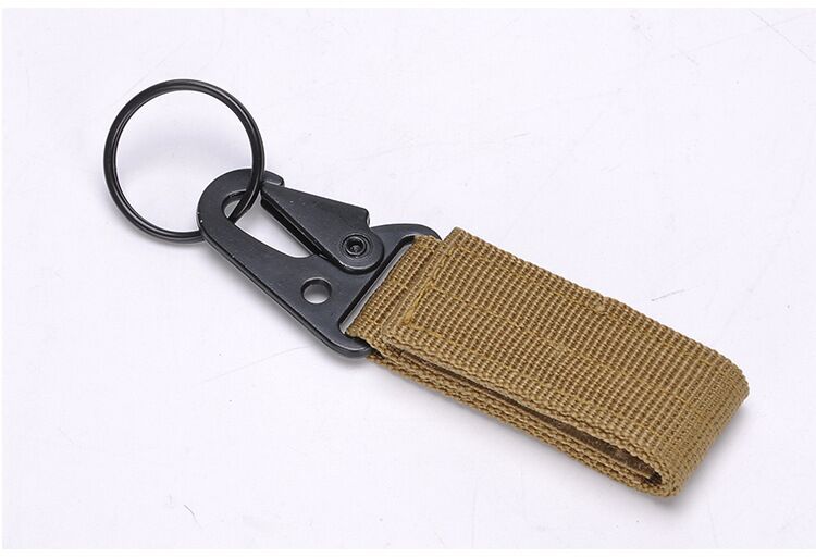 Outdoor Tactics Nylon Ribbon Hanging Buckle Multi-Functional Climbing Button Carabiner Olecranon Hooks Multi-Purpose Belt Keychain Manufacturer