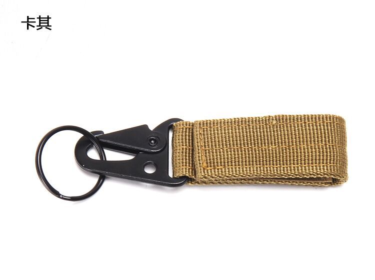 Outdoor Tactics Nylon Ribbon Hanging Buckle Multi-Functional Climbing Button Carabiner Olecranon Hooks Multi-Purpose Belt Keychain Manufacturer