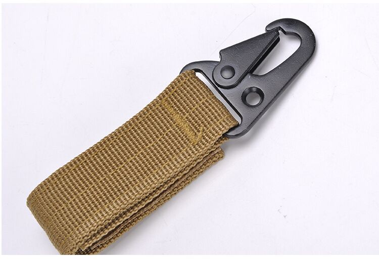 Outdoor Tactics Nylon Ribbon Hanging Buckle Multi-Functional Climbing Button Carabiner Olecranon Hooks Multi-Purpose Belt Keychain Manufacturer