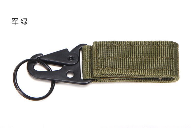 Outdoor Tactics Nylon Ribbon Hanging Buckle Multi-Functional Climbing Button Carabiner Olecranon Hooks Multi-Purpose Belt Keychain Manufacturer
