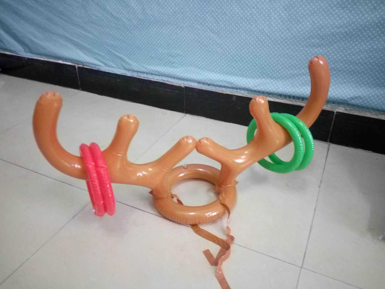 Thicker Inflatable Deer Head Ring Inflatable Christmas Hat Game Inflatable Antler Hat Throwing Ring Currently Available Direct Sale Thicker Inflatable Deer Head Ring Inflatable Christmas Hat Game Inflatable Antler Hat Throwing Ring Currently Available Direct Sale