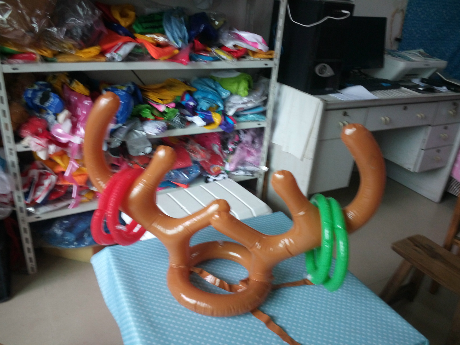 Thicker Inflatable Deer Head Ring Inflatable Christmas Hat Game Inflatable Antler Hat Throwing Ring Currently Available Direct Sale Thicker Inflatable Deer Head Ring Inflatable Christmas Hat Game Inflatable Antler Hat Throwing Ring Currently Available Direct Sale