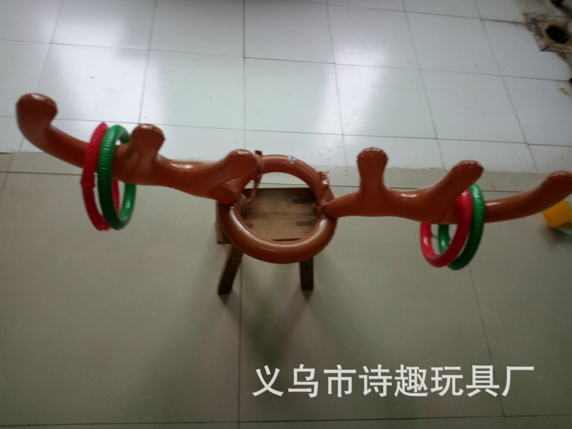 Thicker Inflatable Deer Head Ring Inflatable Christmas Hat Game Inflatable Antler Hat Throwing Ring Currently Available Direct Sale Thicker Inflatable Deer Head Ring Inflatable Christmas Hat Game Inflatable Antler Hat Throwing Ring Currently Available Direct Sale