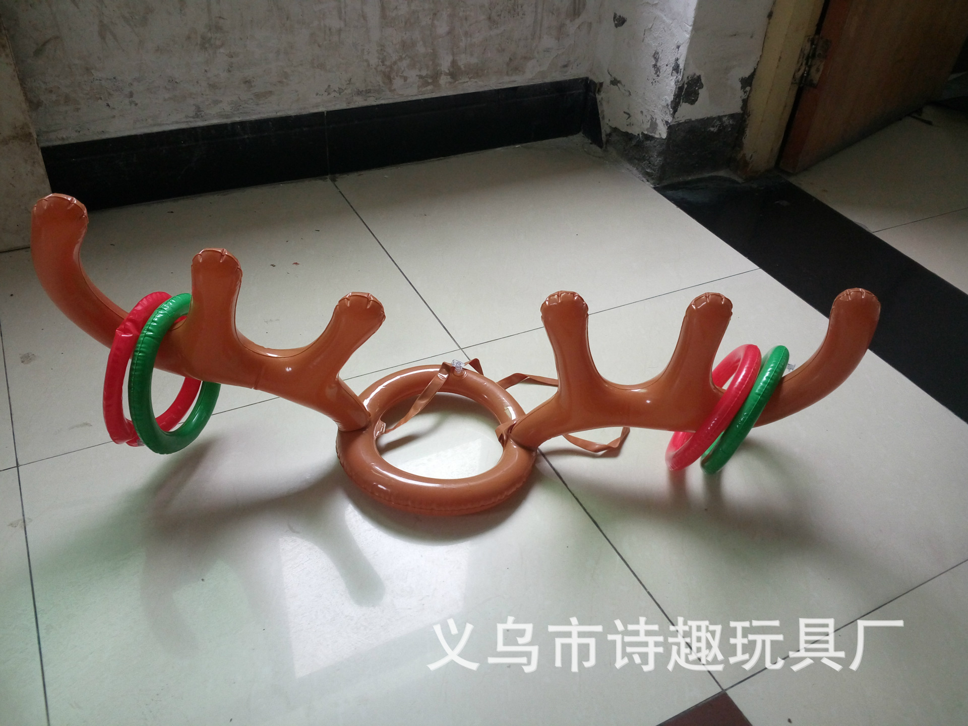 Thicker Inflatable Deer Head Ring Inflatable Christmas Hat Game Inflatable Antler Hat Throwing Ring Currently Available Direct Sale Thicker Inflatable Deer Head Ring Inflatable Christmas Hat Game Inflatable Antler Hat Throwing Ring Currently Available Direct Sale