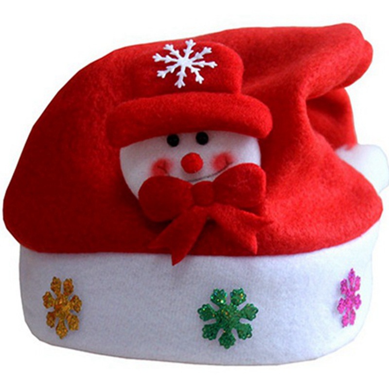Christmas Decorations Children&#039;s Holiday Gifts Christmas Hat Christmas Decals Cartoon Decoration Old Man Snowman Children&#039;s Hat