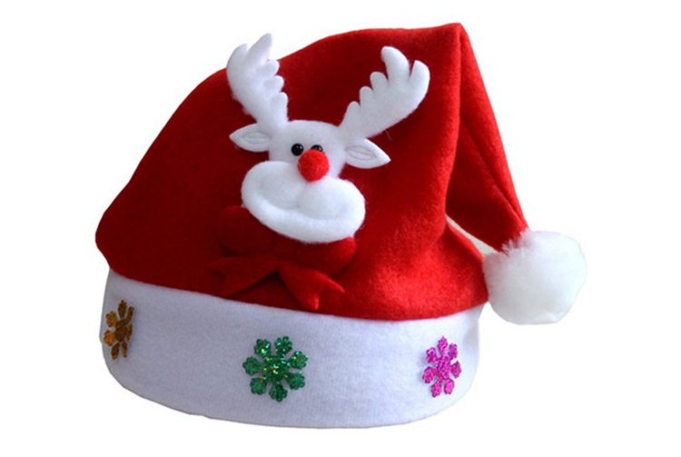 Christmas Decorations Children's Holiday Gifts Christmas Hat Christmas Decals Cartoon Decoration Old Man Snowman Children's Hat