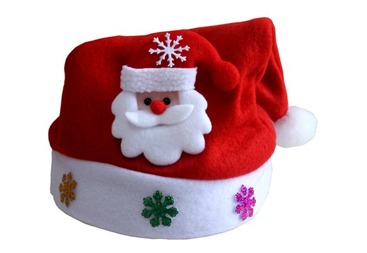 Christmas Decorations Children's Holiday Gifts Christmas Hat Christmas Decals Cartoon Decoration Old Man Snowman Children's Hat