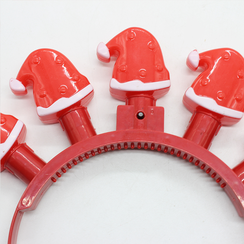 ZD Christmas Hat Five Lights Luminous Head Buckle Factory Direct Sales Foreign Trade Popular Style Christmas Luminous Head Buckle ZD Christmas Hat Five Lights Luminous Head Buckle Factory Direct Sales Foreign Trade Popular Style Christmas Luminous Head Buckle