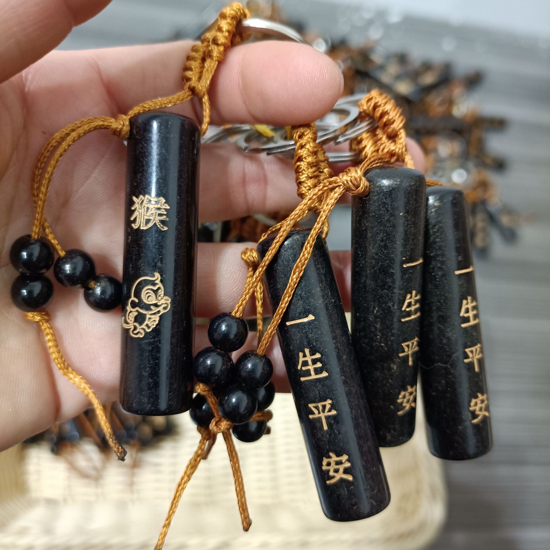 Zodiac Pendant Keychain Key Pendants Ornaments 12 Zodiac Accessories 1 Yuan Jewelry 2 Yuan Department Store Wholesale