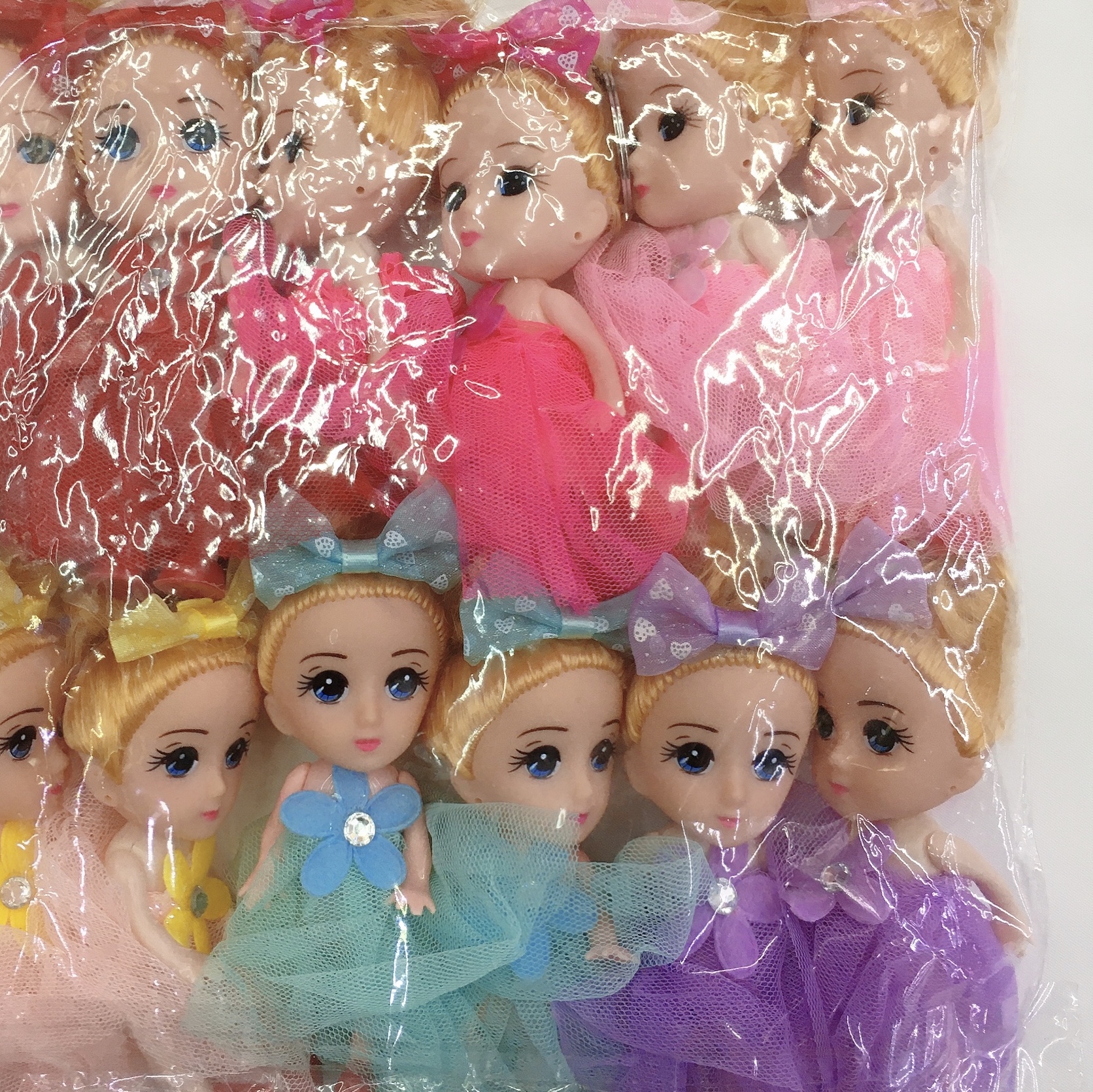 New DIY Children&#039;s Cute Bow Doll Pendant Accessories Keychain Girls&#039; Toy Key Ring