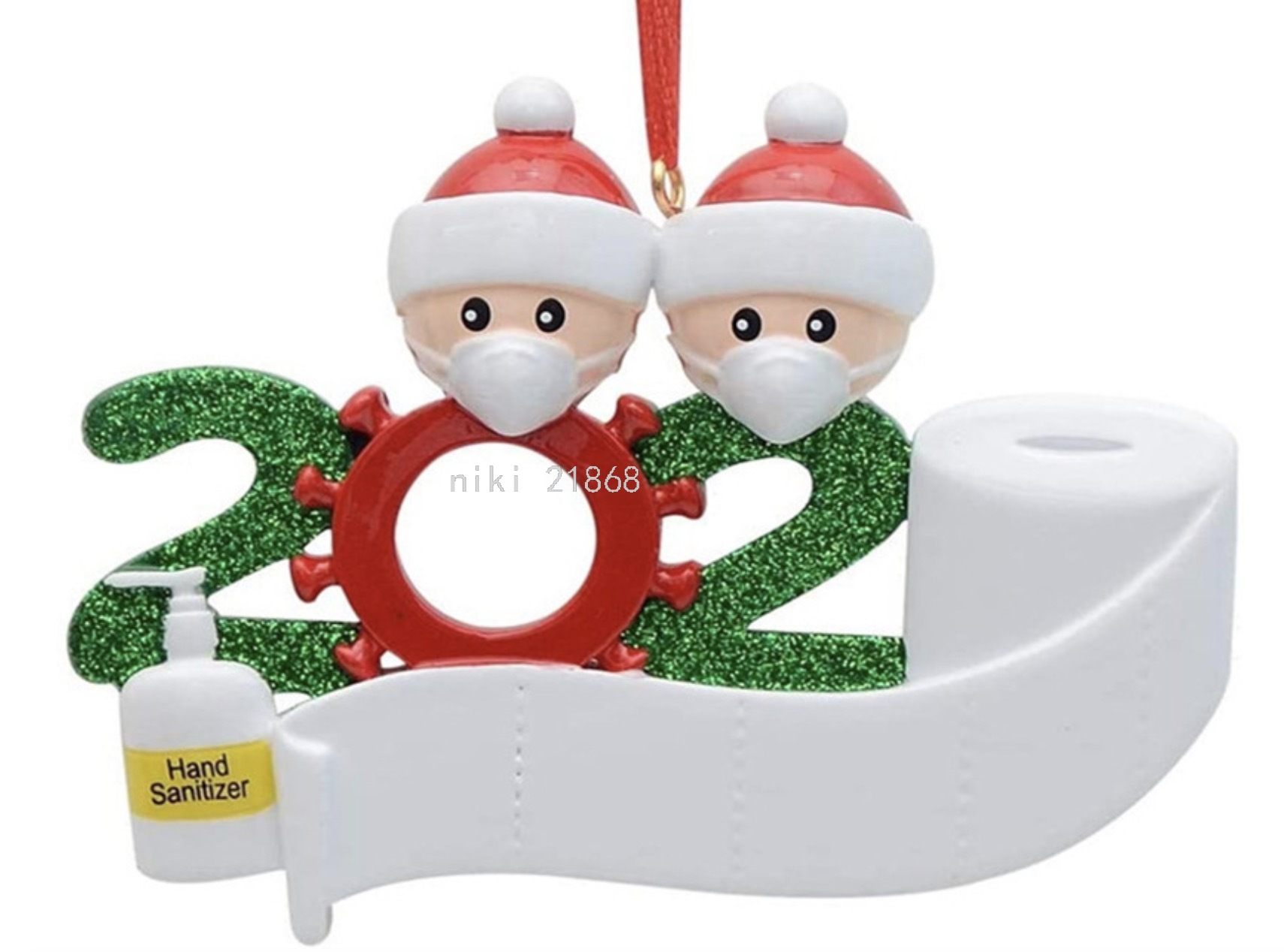 Amazon Cross-Border 2020 Party Decoration Gift DIY Resin Christmas Tree Pendant Christmas Pendant