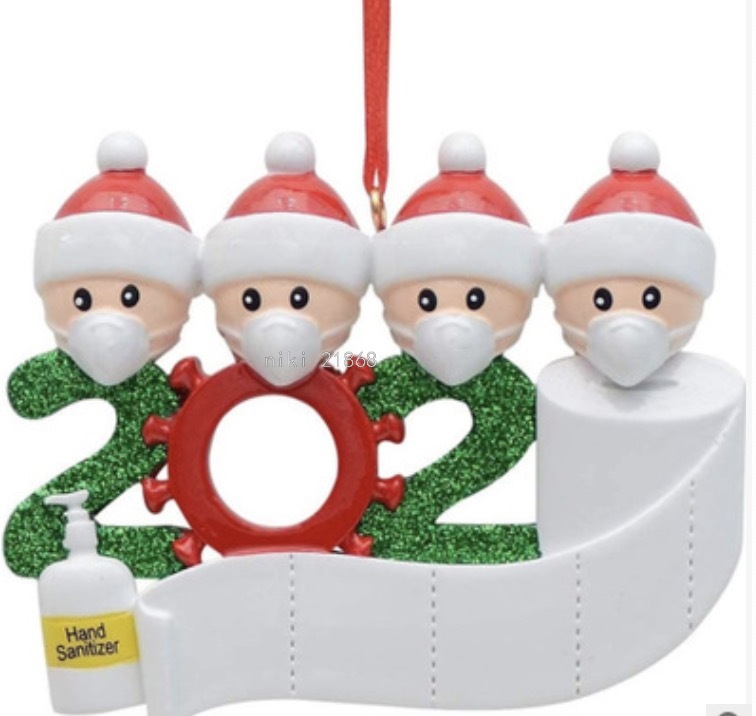 Amazon Cross-Border 2020 Party Decoration Gift DIY Resin Christmas Tree Pendant Christmas Pendant