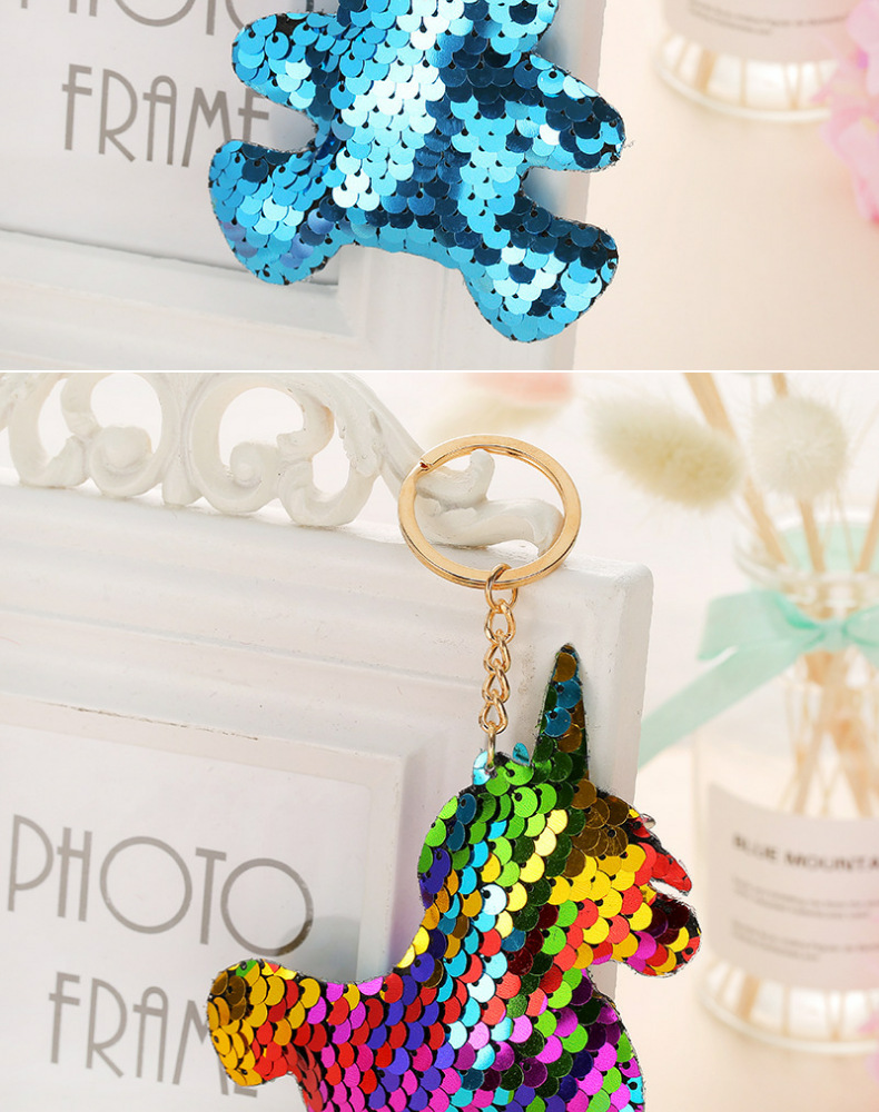 Amazon Hot Sale Sequined Unicorn Keychain Cartoon Christmas Car Key Pendant Gifts in Stock Wholesale Amazon Hot Sale Sequined Unicorn Keychain Cartoon Christmas Car Key Pendant Gifts in Stock Wholesale