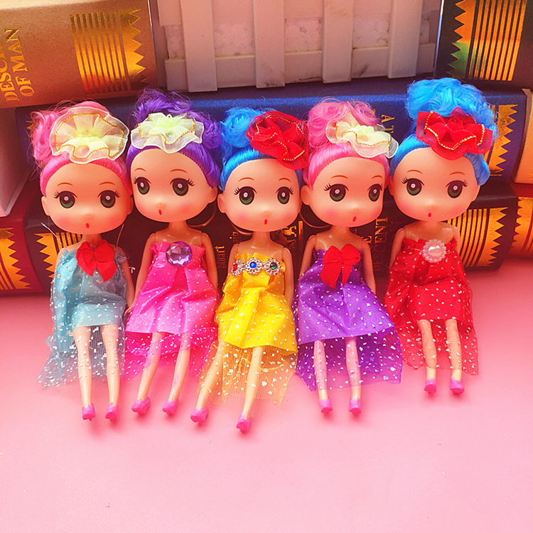 New Korean Style DIY Barbie Doll 16cm Ddung Decorative Pendant Girls' Children's Toy 1 Yuan Keychain New Korean Style DIY Barbie Doll 16cm Ddung Decorative Pendant Girls' Children's Toy 1 Yuan Keychain