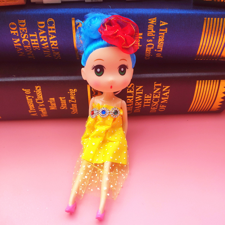 New Korean Style DIY Barbie Doll 16cm Ddung Decorative Pendant Girls' Children's Toy 1 Yuan Keychain New Korean Style DIY Barbie Doll 16cm Ddung Decorative Pendant Girls' Children's Toy 1 Yuan Keychain