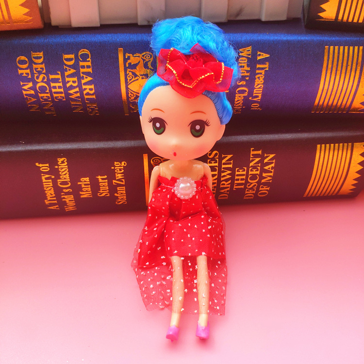 New Korean Style DIY Barbie Doll 16cm Ddung Decorative Pendant Girls' Children's Toy 1 Yuan Keychain New Korean Style DIY Barbie Doll 16cm Ddung Decorative Pendant Girls' Children's Toy 1 Yuan Keychain