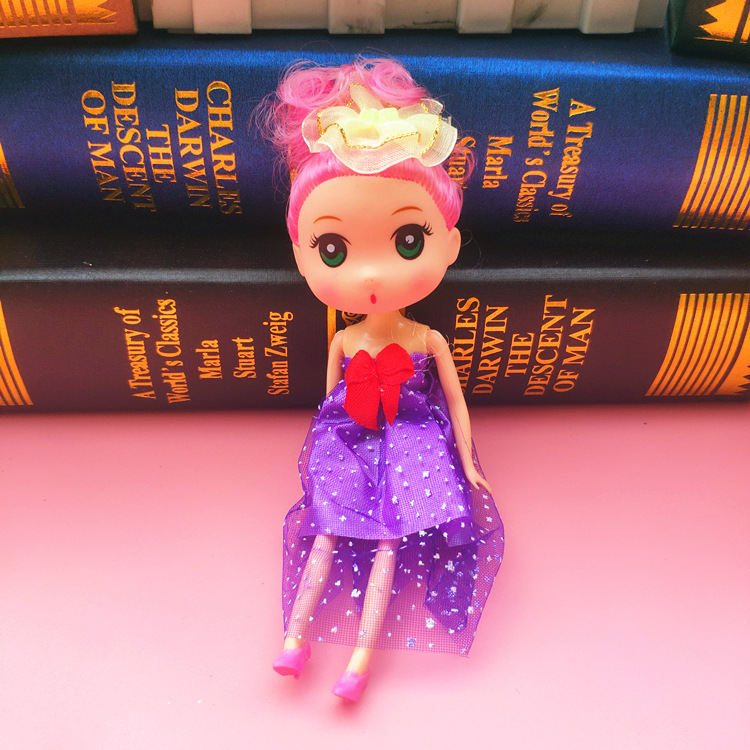 New Korean Style DIY Barbie Doll 16cm Ddung Decorative Pendant Girls' Children's Toy 1 Yuan Keychain New Korean Style DIY Barbie Doll 16cm Ddung Decorative Pendant Girls' Children's Toy 1 Yuan Keychain