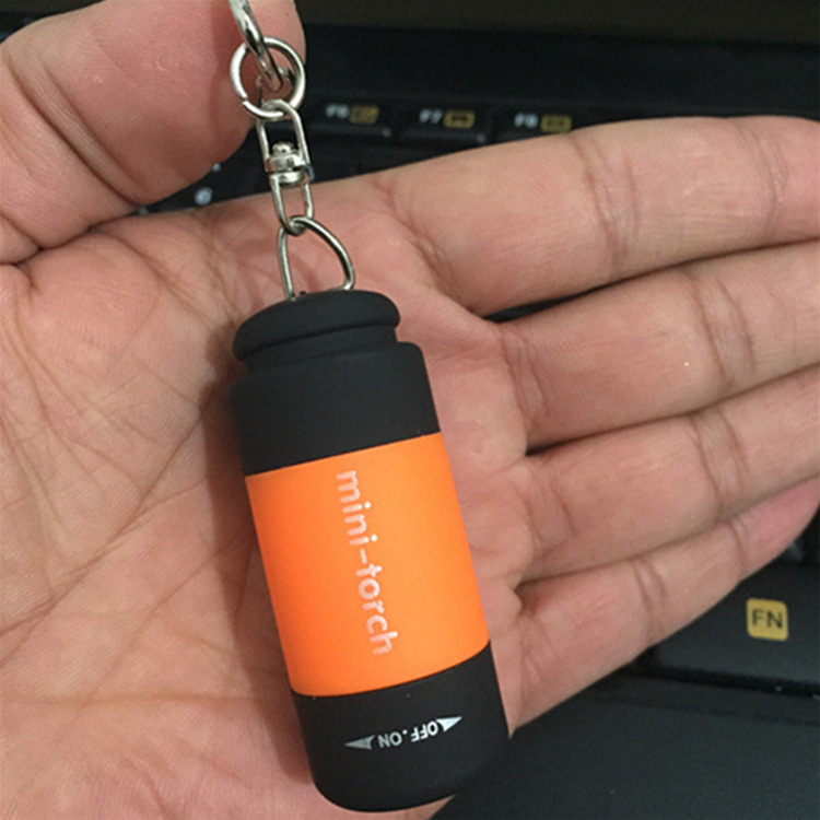 Super Bright Mini Torch USB Rechargeable Pocket Keychain Small Flashlight Led Strong Light Waterproof Travel Portable