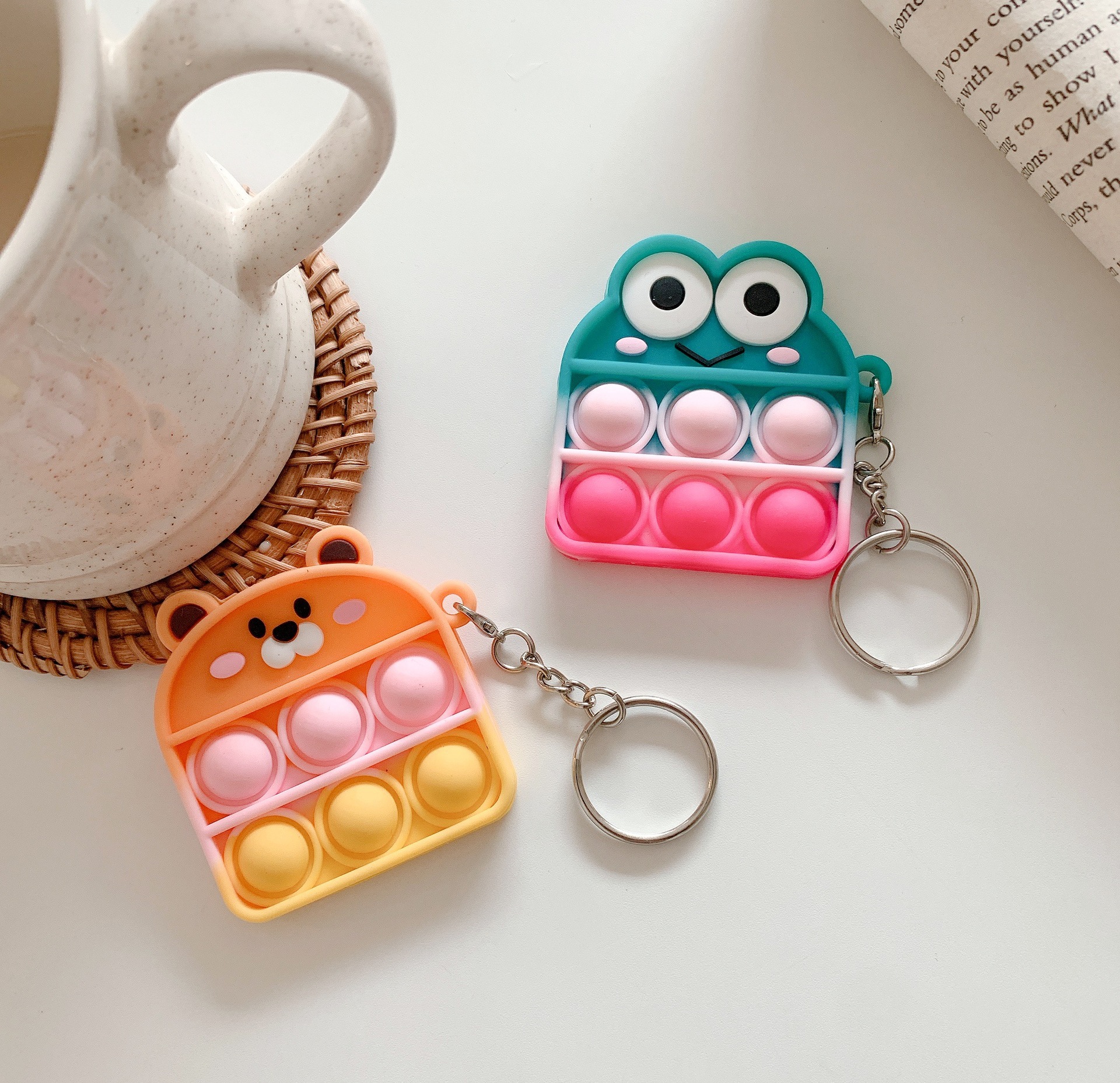 Amazon Mouse Killer Pioneer Keychain Pendant Finger Bubble Music Mouse Killer Pioneer Decompression Keychain Decompression Toy