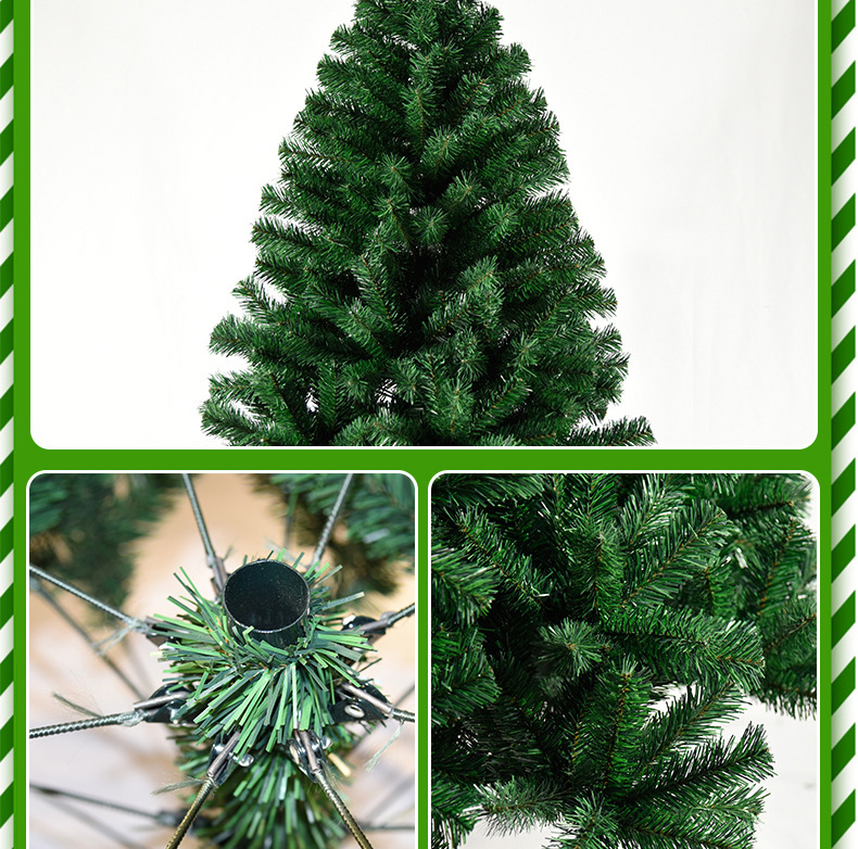 Encrypted PVC Christmas Tree Spot Amazon Cross-Border 1.5M 1.8M Christmas Tree Large Christmas Tree Wholesale Factory