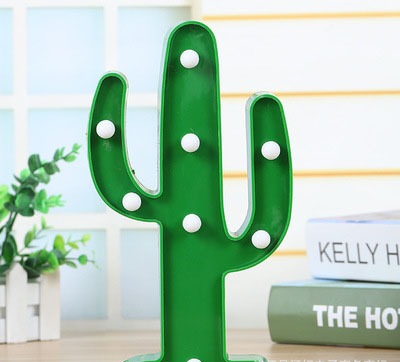 Led shape lamp cactus ins hot style decorative Christmas lights children decorate small night lights.