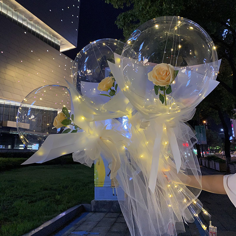 2021 New Internet Celebrity Bounce Ball with Light Bounce Ball Rose Balloon Manufacturer 2021 New Internet Celebrity Bounce Ball with Light Bounce Ball Rose Balloon Manufacturer