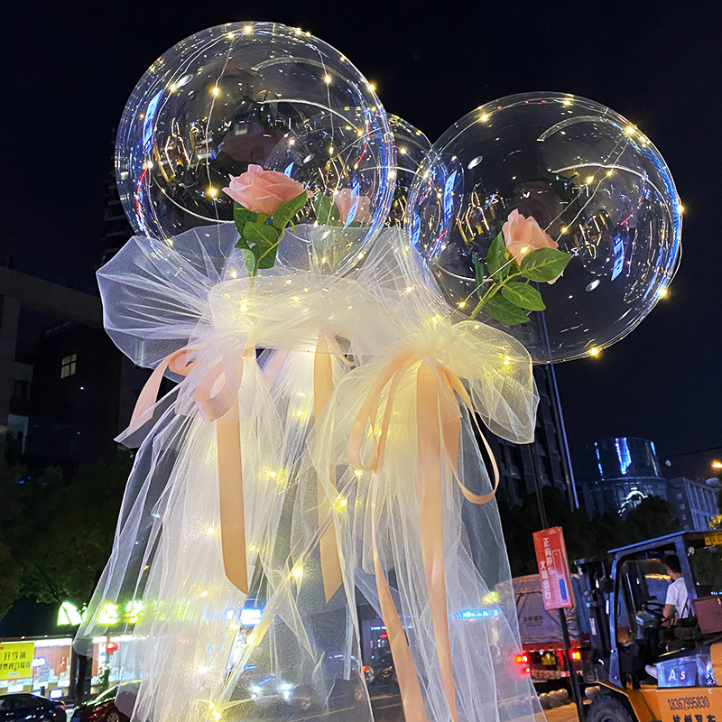 2021 New Internet Celebrity Bounce Ball with Light Bounce Ball Rose Balloon Manufacturer 2021 New Internet Celebrity Bounce Ball with Light Bounce Ball Rose Balloon Manufacturer