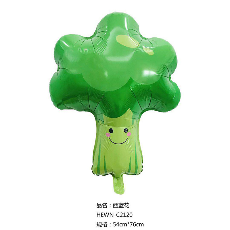 Factory direct fruit balloon children's birthday party decoration balloon large shaped vegetable aluminum film balloon Factory direct fruit balloon children's birthday party decoration balloon large shaped vegetable aluminum film balloon