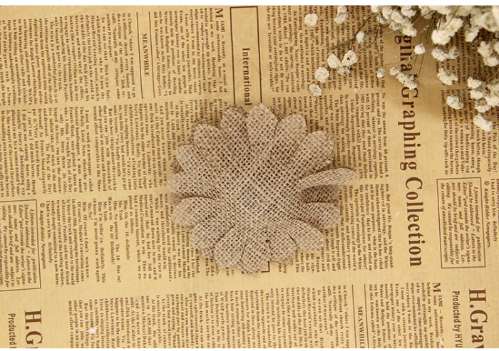 Hot linen flower corsage ornament craft Christmas wedding party decoration Ma Buhua Hot linen flower corsage ornament craft Christmas wedding party decoration Ma Buhua
