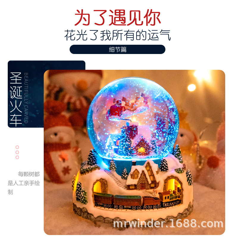 Whole Floating Snowflake Crystal Ball Music Box Music Box Christmas Gift CrossBorder ECommerce Whole Floating Snowflake Crystal Ball Music Box Music Box Christmas Gift CrossBorder ECommerce