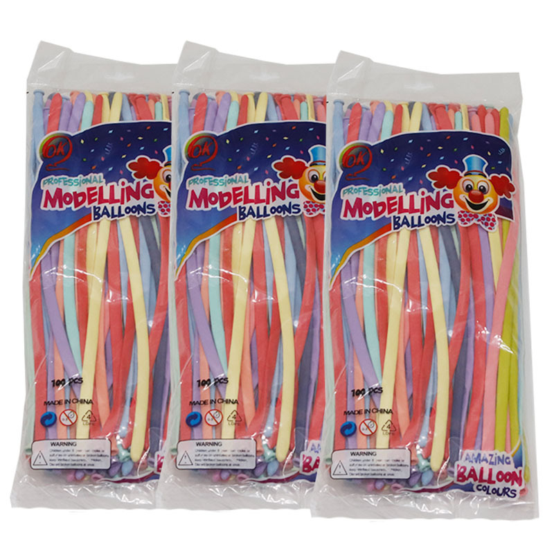 Macaron 260 Long Magic Balloon Children&#039;s Woven Doll Shape Creative Thickening Candy Color Balloon Wholesale