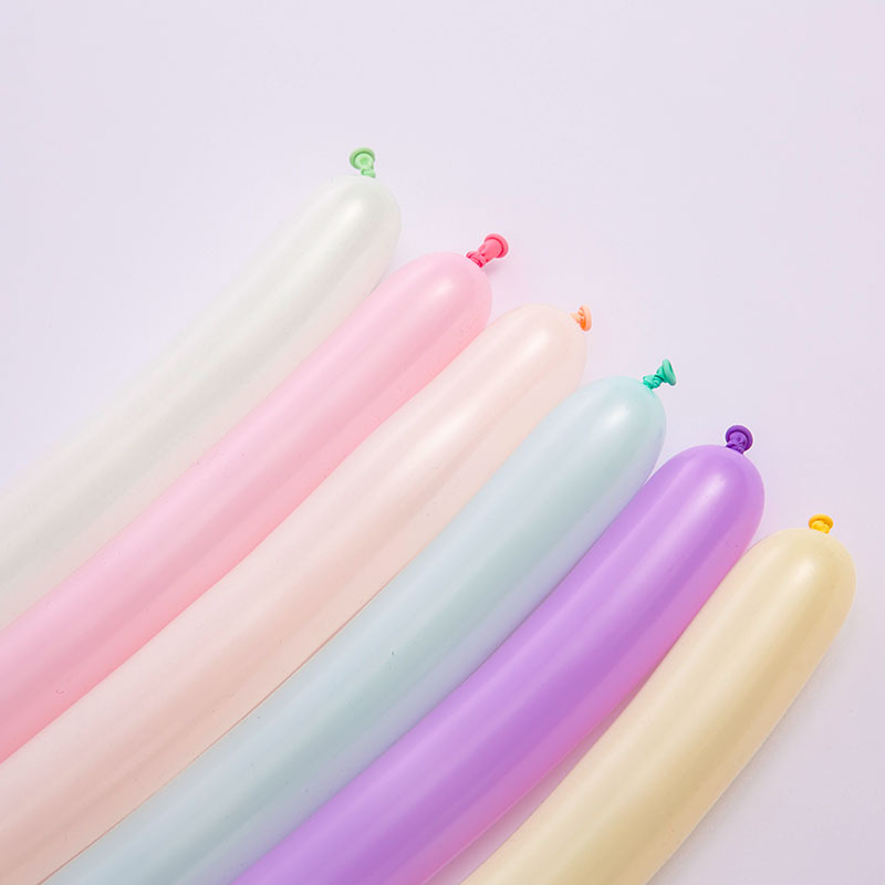 Macaron 260 Long Magic Balloon Children&#039;s Woven Doll Shape Creative Thickening Candy Color Balloon Wholesale
